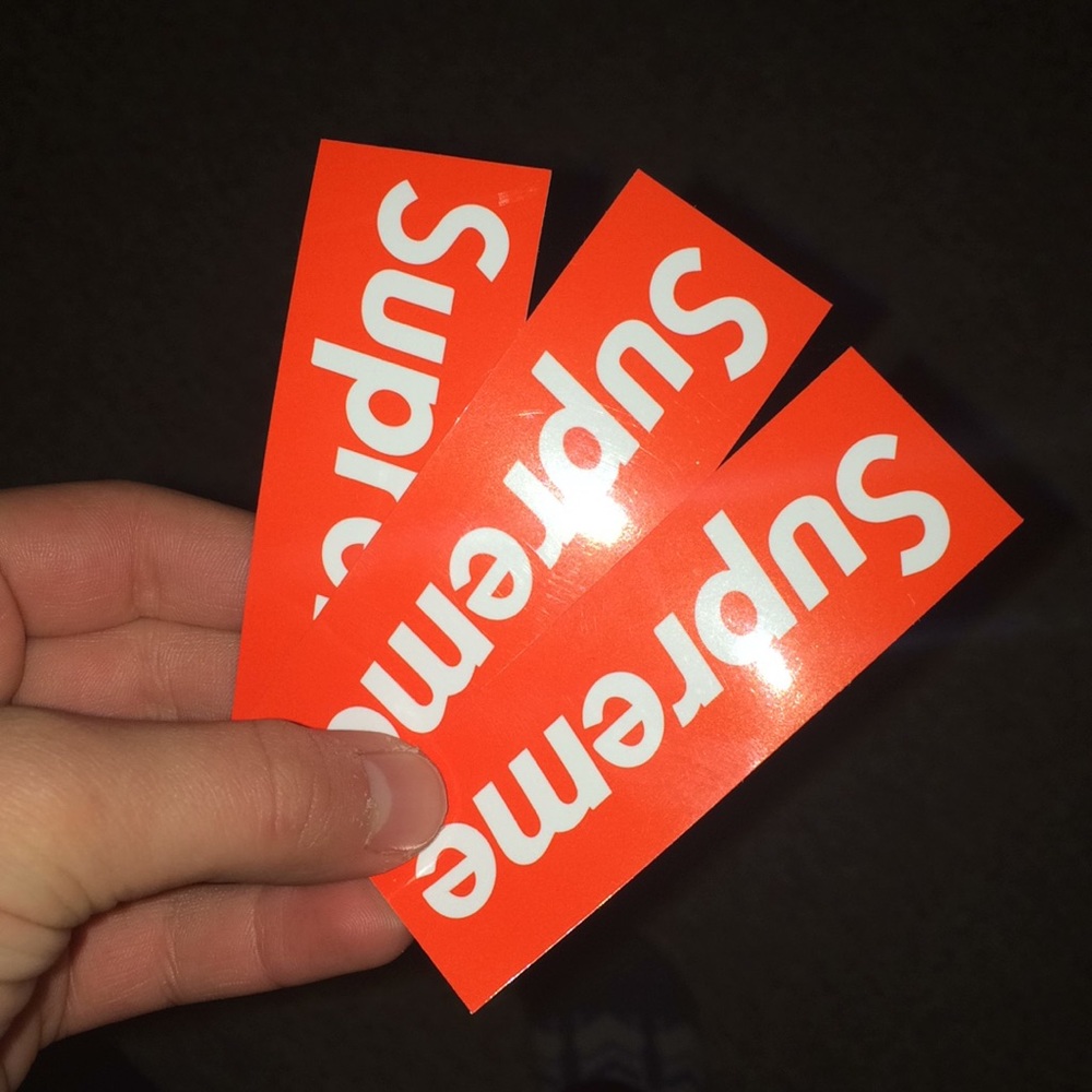 3 supreme stickers